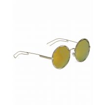 Lunettes rondes rétro métalliques argentéespour Adulte - Couleur Argent