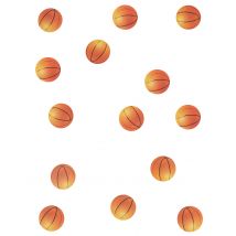 150 Confettis de table Ballons de Basket - Couleur Orange