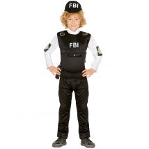 Déguisement FBI pour Enfant - Couleur Noir - Taille 7 à 9 ans (125-135 cm)