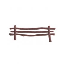 Décoration gâteau Clôture marron 13 x 3 cm - Couleur Marron