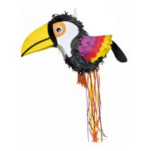 Piñata tropicale toucan 52 x 32 cm - Couleur Multicolore