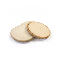 4 disques en bois marque-places 5,5 cm - Couleur Bois
