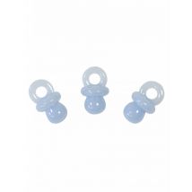 10 Décorations de table motif Tétine bleue 2 cm - Couleur Bleu