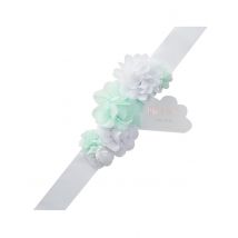 Ceinture de fleurs menthe et blanches Mum to Be 2 m - Couleur Vert