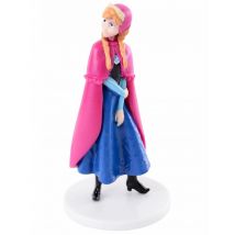Figurine en plastique La Reine des Neiges Anna 8 cm - Couleur Rose
