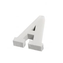 Petite lettre A en bois blanc 5 cm - Couleur Blanc