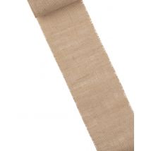 Chemin de table en toile de jute 15 cm x 5 m - Couleur Marron