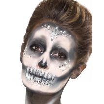 100 Perles pour visages argentées - Couleur Argent