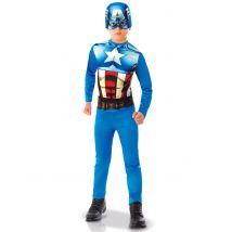 Déguisement classique Captain America pour Garçon - Couleur Bleu - Taille 3 à 4 ans