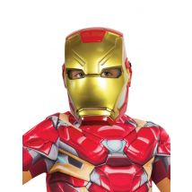 Demi-masque plastique Iron Man pour Enfant - Couleur Rouge