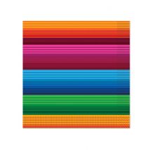 16 Serviettes en papier Mexicaine 33 x 33 cm - Couleur Multicolore