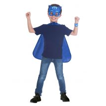 Kit masque et cape Yoyo Pyjamasque - Couleur Bleu