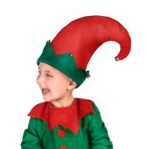 Chapeau lutin avec grelots pour Enfant - Couleur Rouge