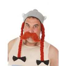 Casque Obélix pour Adulte - Astérix et Obélix - Couleur Orange