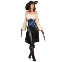 Déguisement pirate marron pour Femme - Couleur Multicolore - Taille S