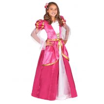 Déguisement princesse médiévale rose pour Fille - Couleur Rose - Taille L 10-12 ans (130-140 cm)