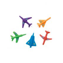 5 Accessoires piñata avions de chasse - Couleur Multicolore
