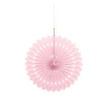 Rosace en papier rose poudré 40 cm - Couleur Rose