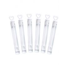 6 flacons de bulles à savon mariage - Couleur Transparent