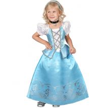 Déguisement princesse bleue et blanche pour Fille - Couleur Bleu - Taille L 10-12 ans (130-140 cm)