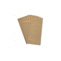 10 Cartes de vœux pour les mariés kraft et bronze 22 x 11 cm - Couleur Marron