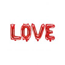 Ballon aluminium lettres LOVE rouge 140 x 35 cm - Couleur Rouge
