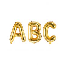 Ballon aluminium lettre doré 35 cm - Couleur Or
