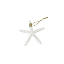 Etoile de mer en résine blanche 1,7 x 12,5 cm - Couleur Blanc