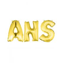 Ballons aluminium lettres ANS dorés 36 cm - Couleur Or