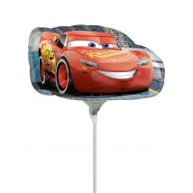Petit ballon en aluminium voiture Cars 3 33 x 30 cm - Couleur Rouge