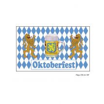 Drapeau fête de la bière 40 x 60 cm - Couleur Blanc
