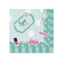 20 Serviettes en papier spa party 33 x 33 cm - Couleur Multicolore