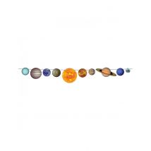 Guirlande en carton système solaire 2,43 m - Couleur Multicolore