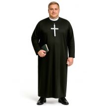 Déguisement prêtre grande taille pour Homme - Couleur Noir - Taille XXL