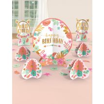 Kit 27 décorations de table anniversaire Boho - Couleur Multicolore