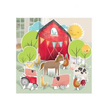 11 Décorations de table en carton à la ferme - Couleur Multicolore