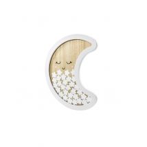 Livre d'or en bois croissant de lune 38,5 x 30 cm - Couleur Blanc