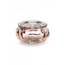 4 Photophores en verre miroir rose gold 6 x 3 cm - Couleur Rose