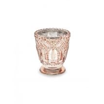 4 Photophores en verre rose gold 8 cm - Couleur Rose