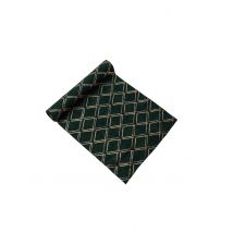 Chemin de table en suédine vert quadrillage doré 28 cm x 3 m - Couleur Vert foncé