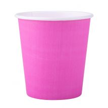25 Gobelets en carton fuchsia 200 ml - Couleur Rose