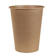 50 Gobelets en kraft 280 ml - Couleur Marron
