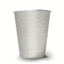 10 Gobelets américains scintillants carton recyclable argent 53 cl - Couleur Argent