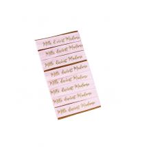 8 Bracelets Mlle devient madame rose et doré - Couleur Rose