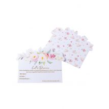 35 Cartes aquarelle let's dance dorure 8 x 10 cm - Couleur Rose