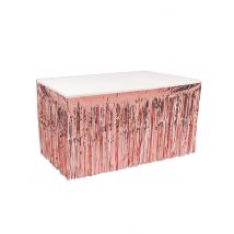 Jupe de table en plastique rose gold 76 cm x 4,2 m - Couleur Rose
