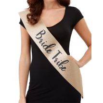 Echarpe dorée Bride Tribe EVJF pour Adulte - Couleur Or