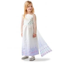 Déguisement épilogue Elsa La Reine des neiges 2 pour Fille - Couleur Blanc - Taille 3 à 4 ans