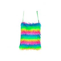 Sac en peluche multicolore - Couleur Multicolore