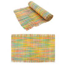 Chemin de table natte multicolore 30 cm x 3 m - Couleur Multicolore